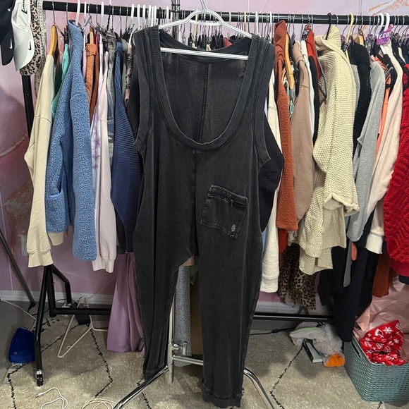 free people movement Black Sleeveless Jumpsuit Romper s - Picture 3 of 5